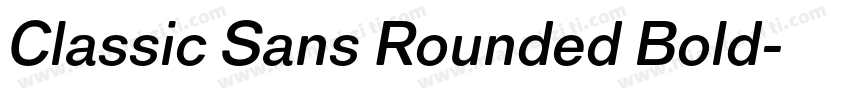 Classic Sans Rounded Bold字体转换